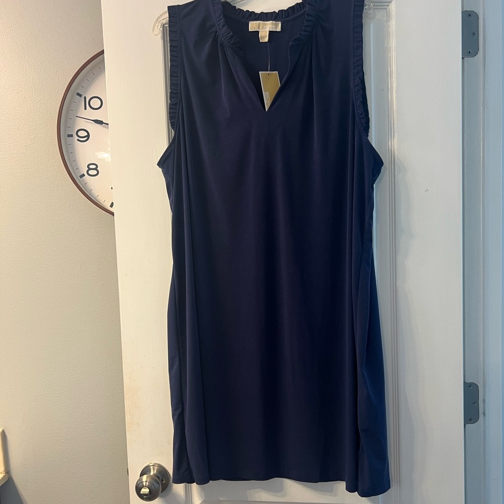 NWT Michael Kors sleeveless navy dress size 2X